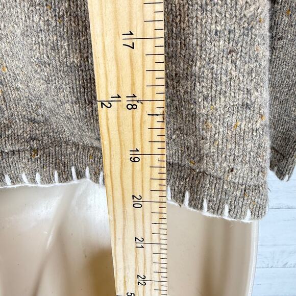 VTG Lemon Grass Petite Small tan Christmas Snowman Holiday Ugly Sweater embroid - Picture 4 of 7